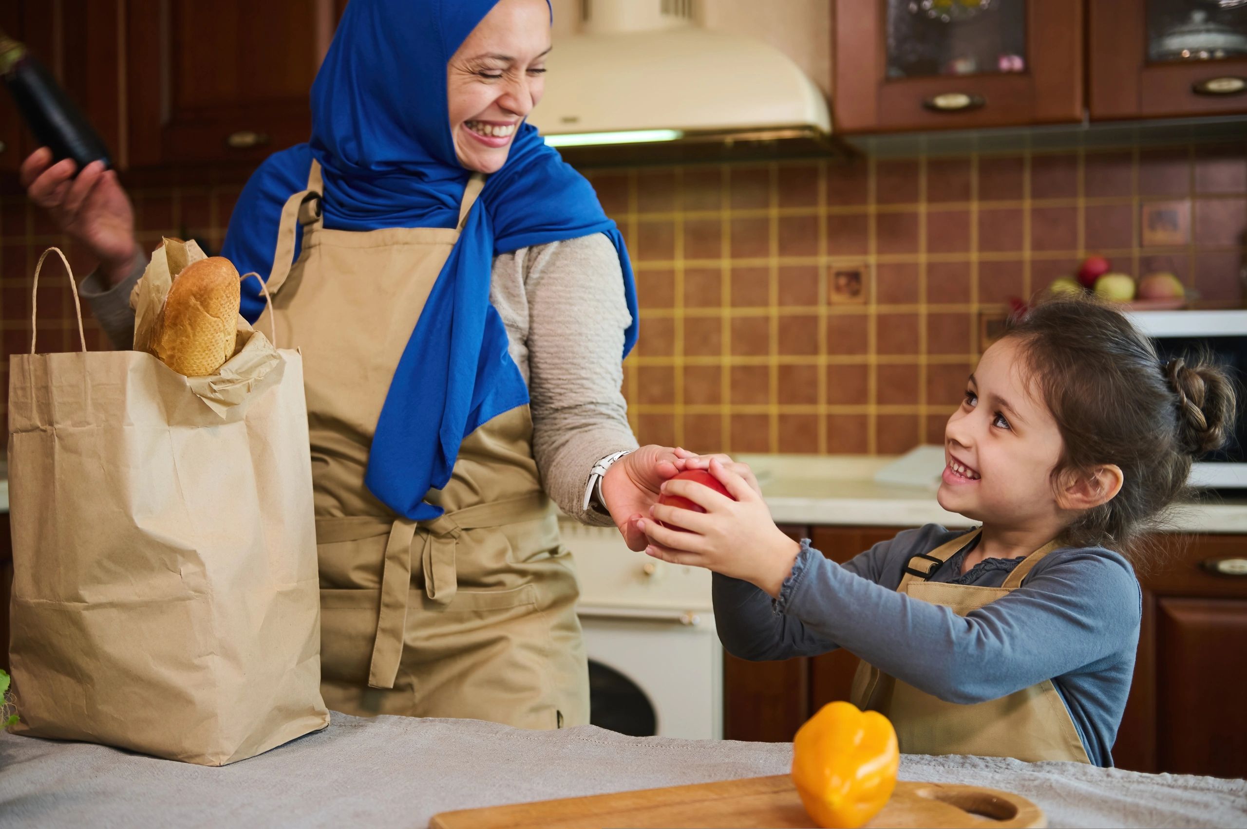 arabic grocery shopping family delivery vegetables fruits